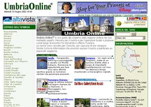 Visitez le site Umbriaonline partant de la version en langue italienne