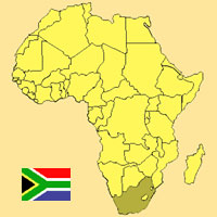 Guide pour la globalisation - Carte pour la localisation du Pays - Afrique du Sud