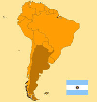 Guide pour la globalisation - Carte pour la localisation du Pays - Argentine
