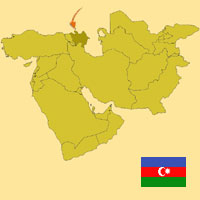 Guide pour la globalisation - Carte pour la localisation du Pays - Azerbaidjan