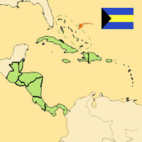 Guide pour la globalisation - Carte pour la localisation du Pays - Bahamas