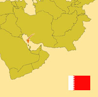 Guide pour la globalisation - Carte pour la localisation du Pays - Bahrein