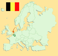 Guide pour la globalisation - Carte pour la localisation du Pays - Belgique