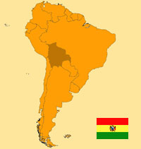 Guide pour la globalisation - Carte pour la localisation du Pays - Bolivie