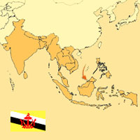 Guide pour la globalisation - Carte pour la localisation du Pays - Brunei
