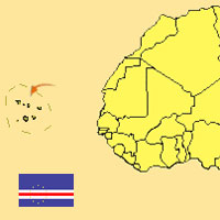 Guide pour la globalisation - Carte pour la localisation du Pays - Cap Vert