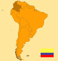 Guide pour la globalisation - Carte pour la localisation du Pays - Colombie
