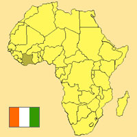 Guide pour la globalisation - Carte pour la localisation du Pays - Cte d'Ivoire