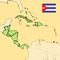 Guide pour la globalisation - Carte pour la localisation du Pays - Cuba