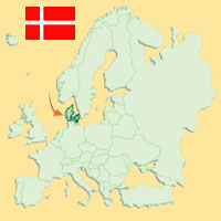 Guide pour la globalisation - Carte pour la localisation du Pays - Danemark