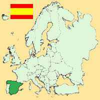 Guide pour la globalisation - Carte pour la localisation du Pays - Espagne