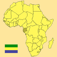 Guide pour la globalisation - Carte pour la localisation du Pays - Gabon