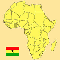 Guide pour la globalisation - Carte pour la localisation du Pays - Ghana