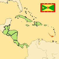 Guide pour la globalisation - Carte pour la localisation du Pays - Grenade