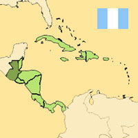 Guide pour la globalisation - Carte pour la localisation du Pays - Guatemala