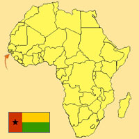 Guide pour la globalisation - Carte pour la localisation du Pays - Guine-Bissao
