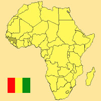 Guide pour la globalisation - Carte pour la localisation du Pays - Guine