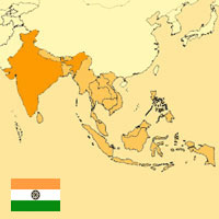 Guide pour la globalisation - Carte pour la localisation du Pays - Inde