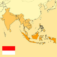 Guide pour la globalisation - Carte pour la localisation du Pays - Indonesie