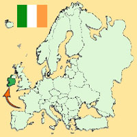 Guide pour la globalisation - Carte pour la localisation du Pays - Irlande