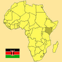 Guide pour la globalisation - Carte pour la localisation du Pays - Kenya
