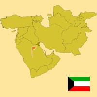 Guide pour la globalisation - Carte pour la localisation du Pays - Koweit