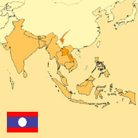 Guide pour la globalisation - Carte pour la localisation du Pays - Laos