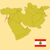 Guide pour la globalisation - Carte pour la localisation du Pays - Liban