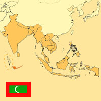 Guide pour la globalisation - Carte pour la localisation du Pays - Maldives