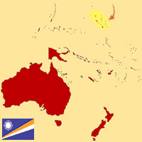 Guide pour la globalisation - Carte pour la localisation du Pays - Marshall