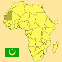 Guide pour la globalisation - Carte pour la localisation du Pays - Mauritanie
