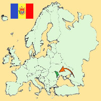 Guide pour la globalisation - Carte pour la localisation du Pays - Moldavie