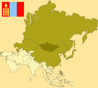 Guide pour la globalisation - Carte pour la localisation du Pays - Mongolie