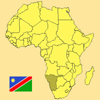 Guide pour la globalisation - Carte pour la localisation du Pays - Namibie