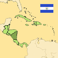 Guide pour la globalisation - Carte pour la localisation du Pays - Nicaragua