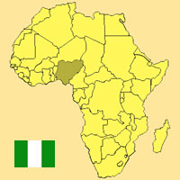 Guide pour la globalisation - Carte pour la localisation du Pays - Nigeria