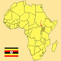 Guide pour la globalisation - Carte pour la localisation du Pays - Ouganda