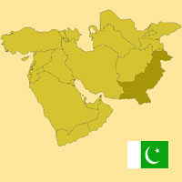 Guide pour la globalisation - Carte pour la localisation du Pays - Pakistan