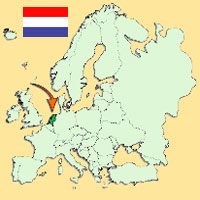Guide pour la globalisation - Carte pour la localisation du Pays - Pays Bas