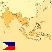 Guide pour la globalisation - Carte pour la localisation du Pays - Philippines