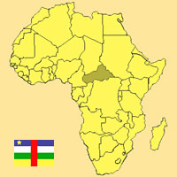 Guide pour la globalisation - Carte pour la localisation du Pays - Rpublique Centrafricaine