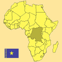 Guide pour la globalisation - Carte pour la localisation du Pays - Rp. Dmocratique du Congo