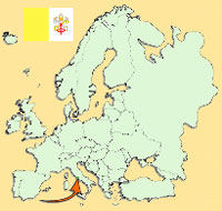Guide pour la globalisation - Carte pour la localisation du Pays - Saint Sige Vaticain