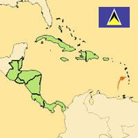 Guide pour la globalisation - Carte pour la localisation du Pays - Ste.Lucie