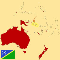 Guide pour la globalisation - Carte pour la localisation du Pays - Salomon