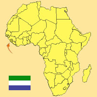 Guide pour la globalisation - Carte pour la localisation du Pays - Sierra Leone