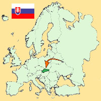 Guide pour la globalisation - Carte pour la localisation du Pays - Slovaquie