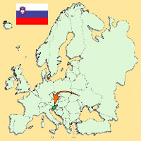 Guide pour la globalisation - Carte pour la localisation du Pays - Slovnie