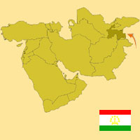 Guide pour la globalisation - Carte pour la localisation du Pays - Tadjikistan