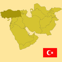 Guide pour la globalisation - Carte pour la localisation du Pays - Turquie